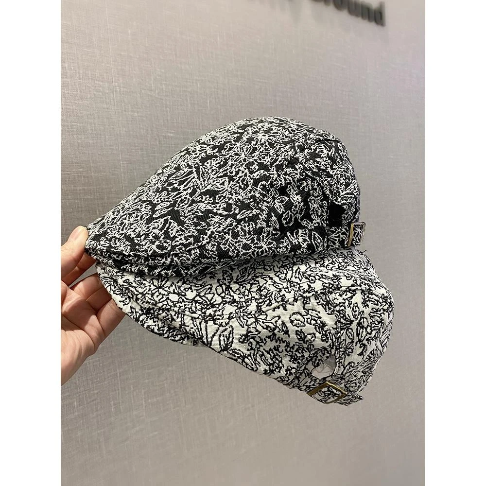 culv复古前进帽女混色个性百搭可反戴鸭舌帽潮男出游显脸小贝雷帽