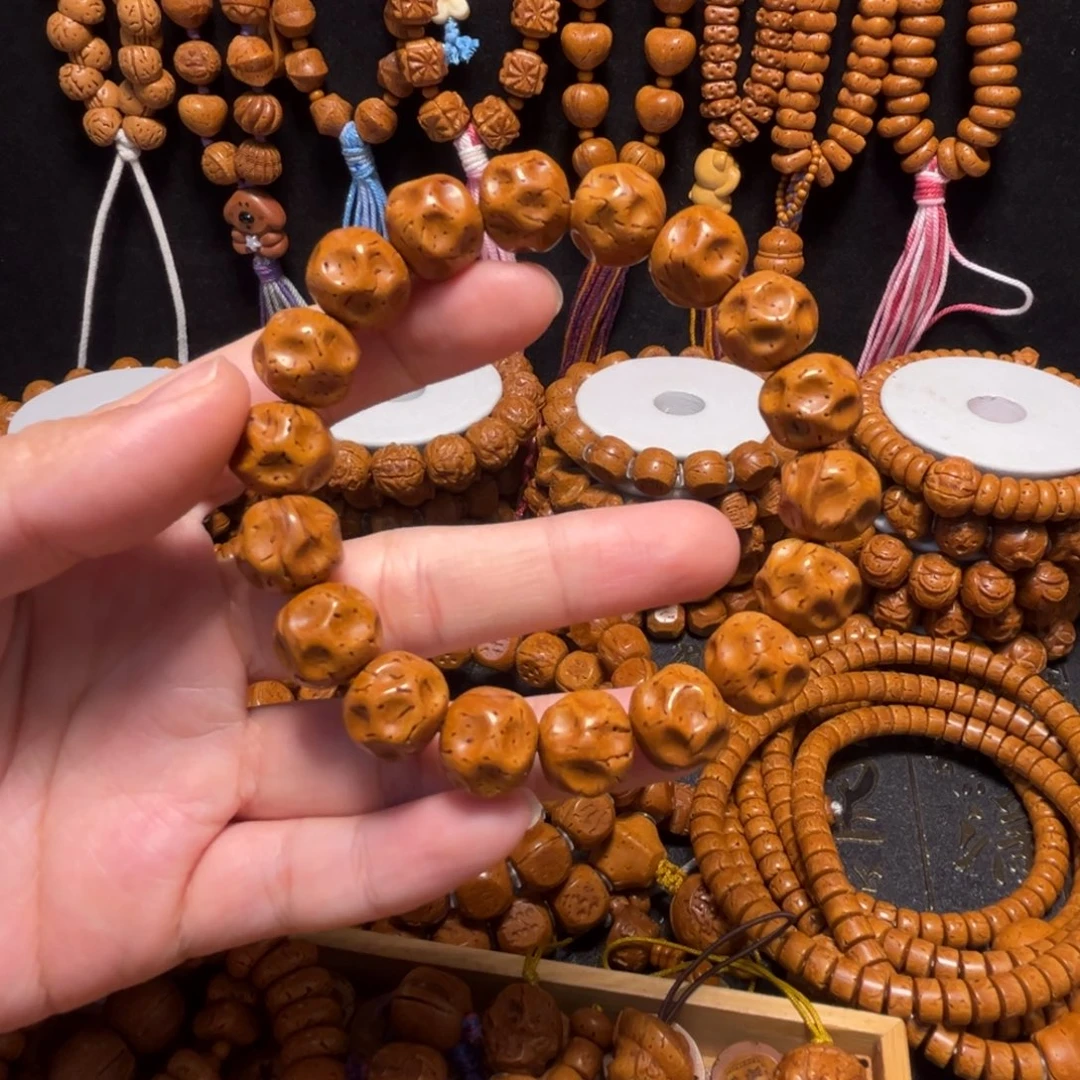 捌***儿桃核手串无相奶酪手串