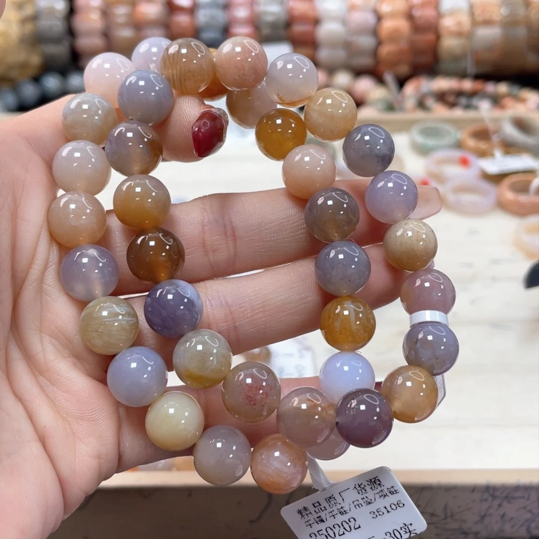 硅化珊瑚（珊瑚玉）手链未镶嵌霜*175