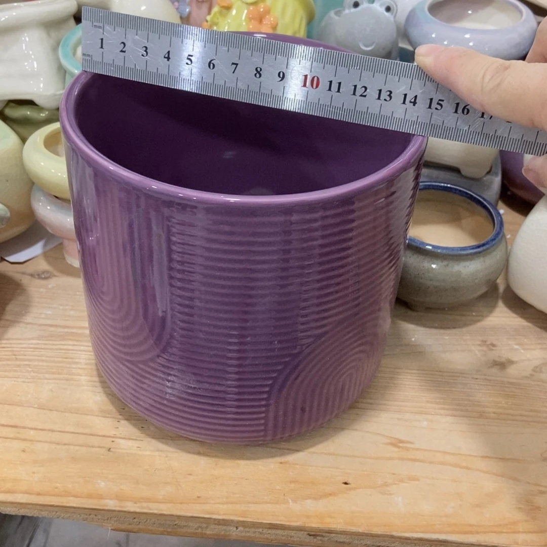 红陶高温陶瓷花盆