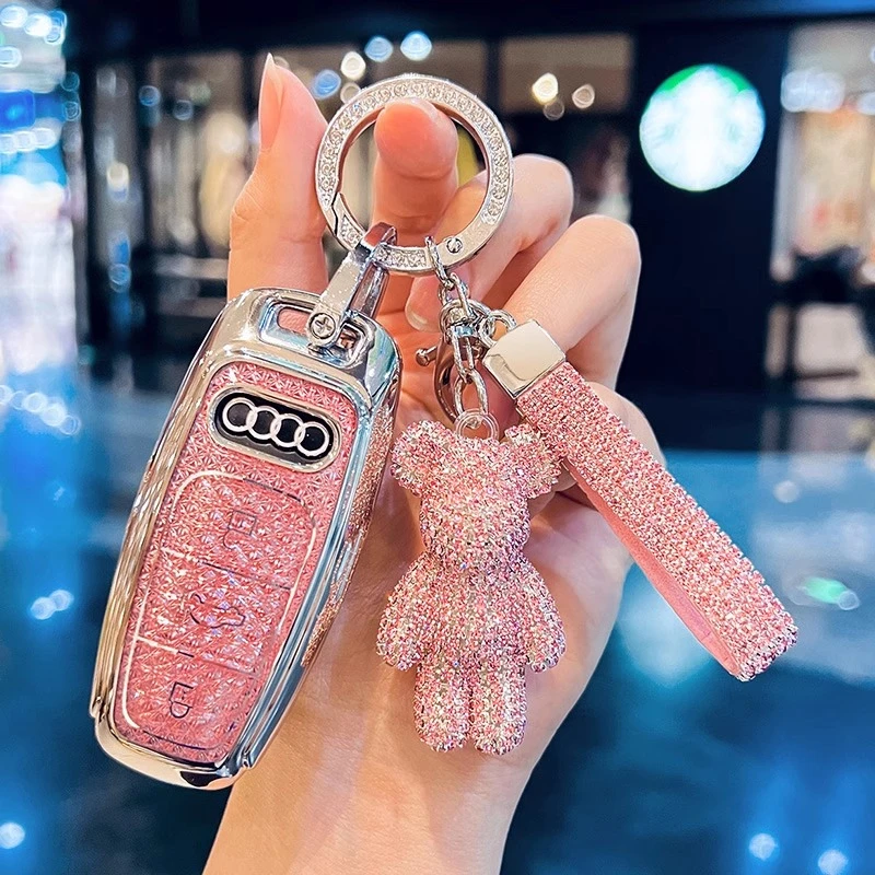 2024款奥迪新a6l钥匙套a4l/a3/q5l/q7/q8/q3/q2l/a5壳a8l女高级壳