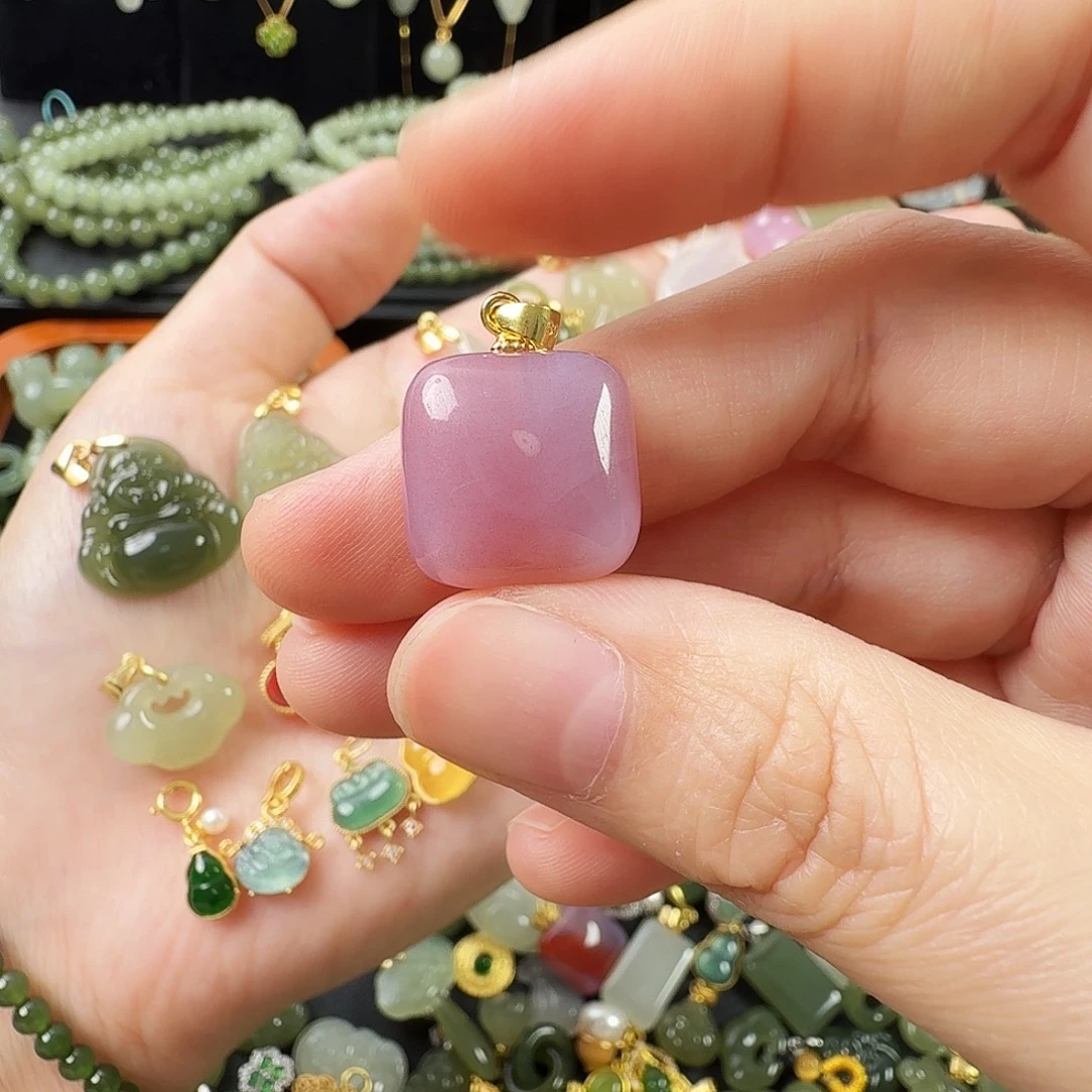 玛瑙/玉髓银S925镶嵌颈饰