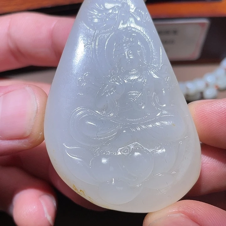 和田玉摆件未镶嵌东**望D1