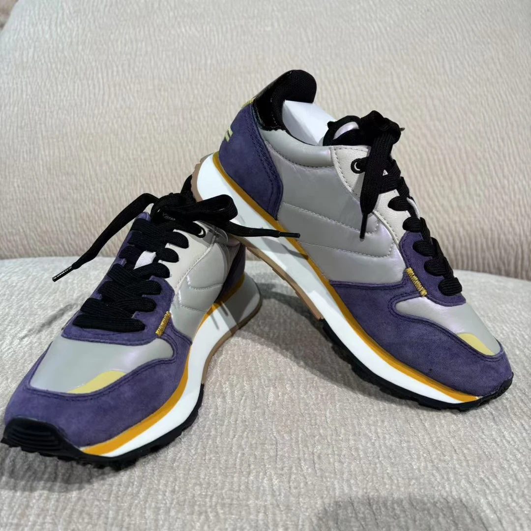 CXZ4408 西班牙客人订单 圆头系带拼色运动鞋