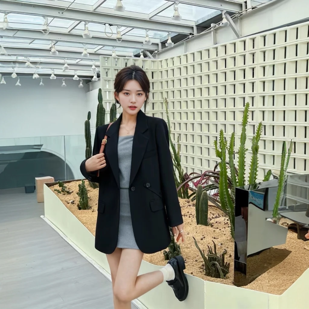 【婷婷专属】2025秋季新款高级西服女爆款韩版炸街职业西装13604