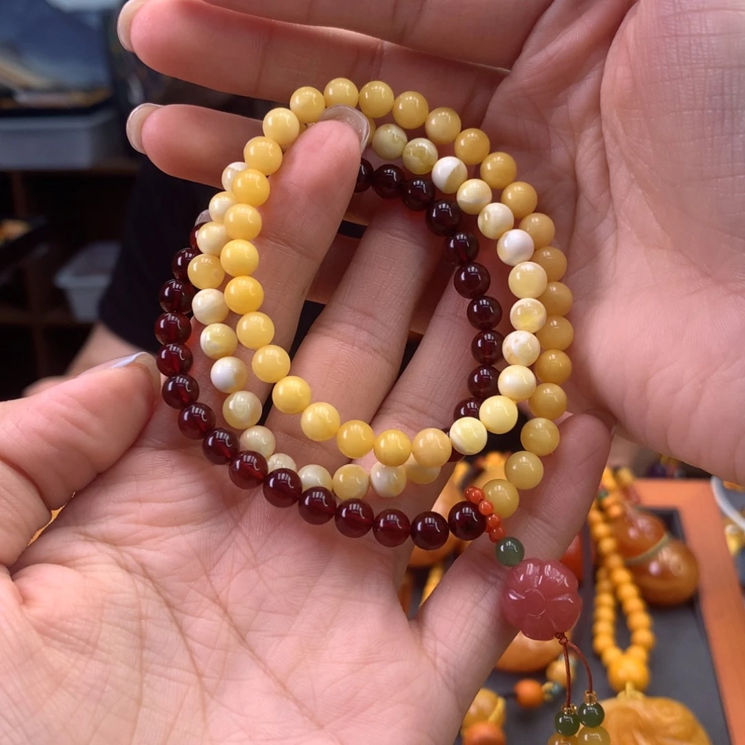 未镶嵌琥珀手串天然