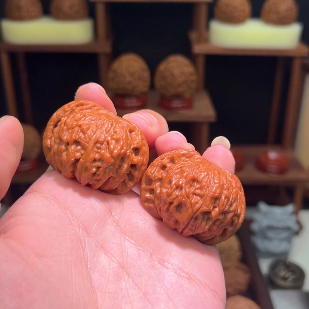 吊坠文玩核桃全品42山地正磨轻微色差