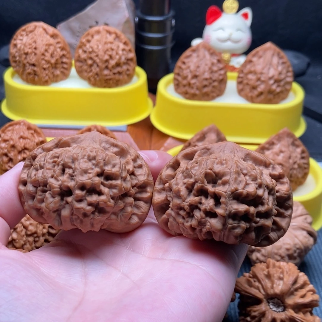 吊坠文玩核桃矮桩官帽