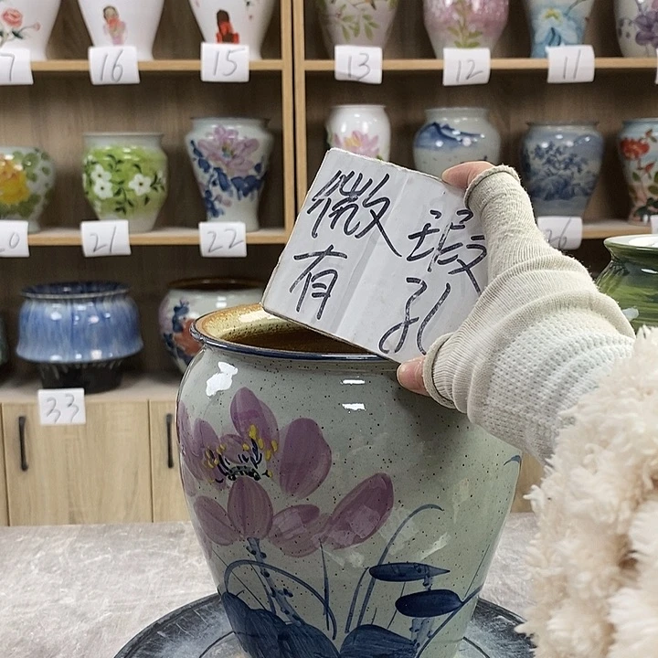 缸8xc景德镇陶瓷花盆