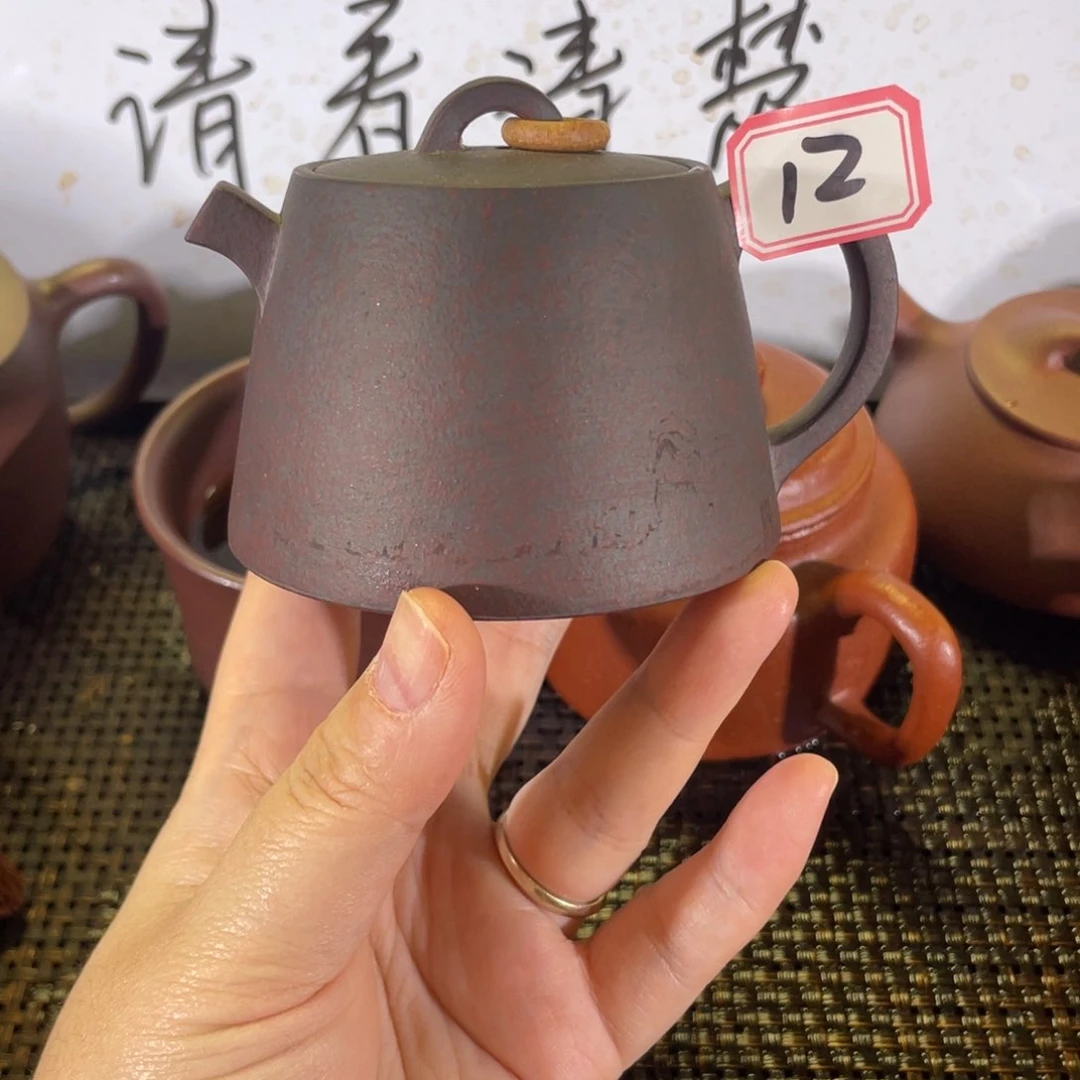 茶壶紫砂湫**莱井铎高温紫泥