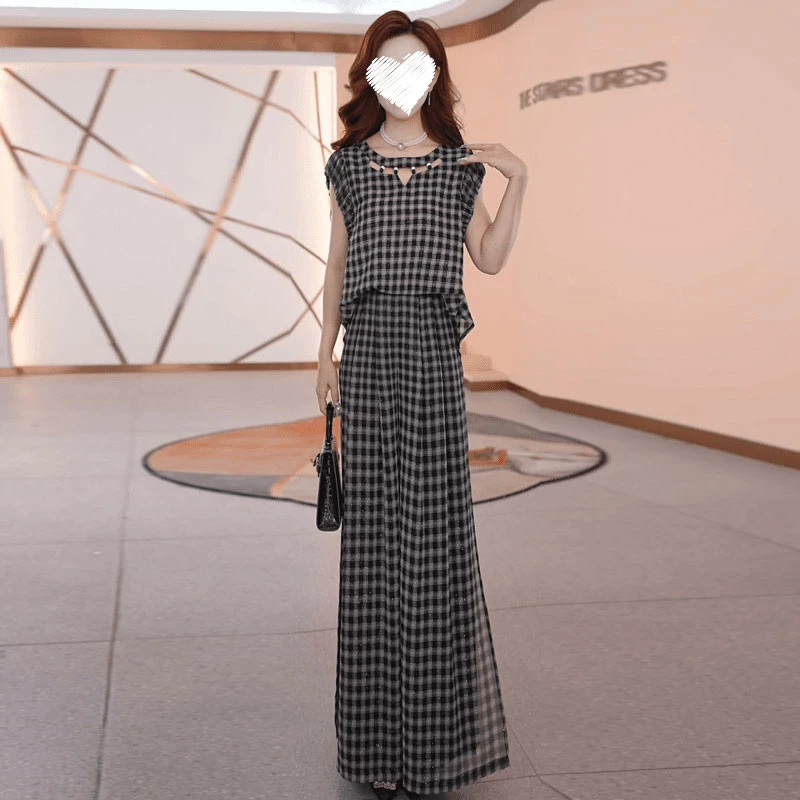 【两件套】大码时尚女神修身洋气宽松气质休闲百搭显瘦减龄女装套裤