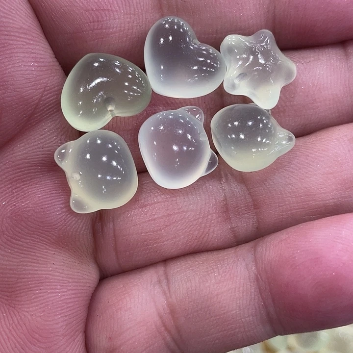 蛇纹石玉合金颈饰