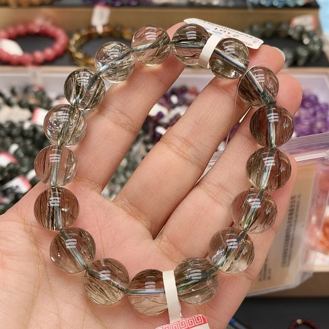 未镶嵌手链水晶绿金超13m+ Z101