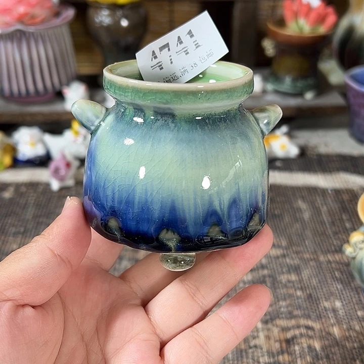 口5手工花盆满30包邮
