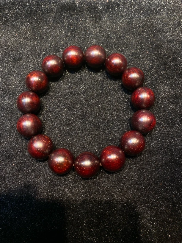 印度小叶紫檀1.5高油密佛珠念珠