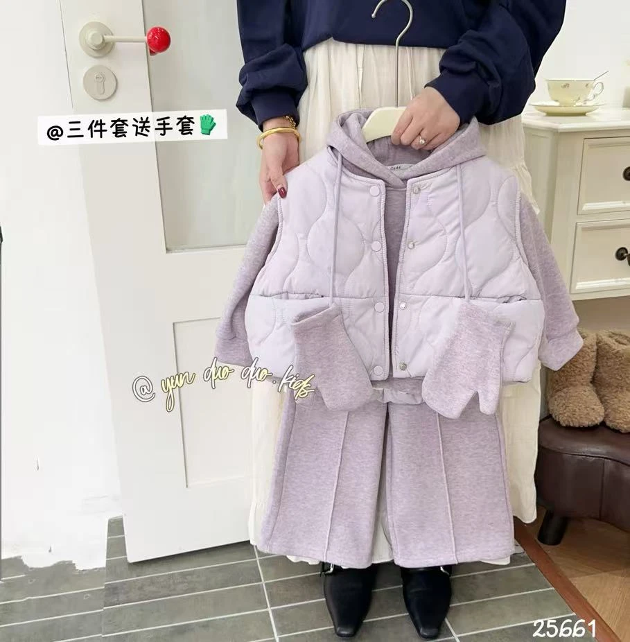 569 云朵朵 棉马甲针织帽 25661 LUOLA品牌童装