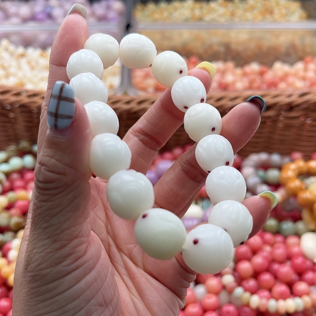 白玉菩提吊坠a/15mm/10颗