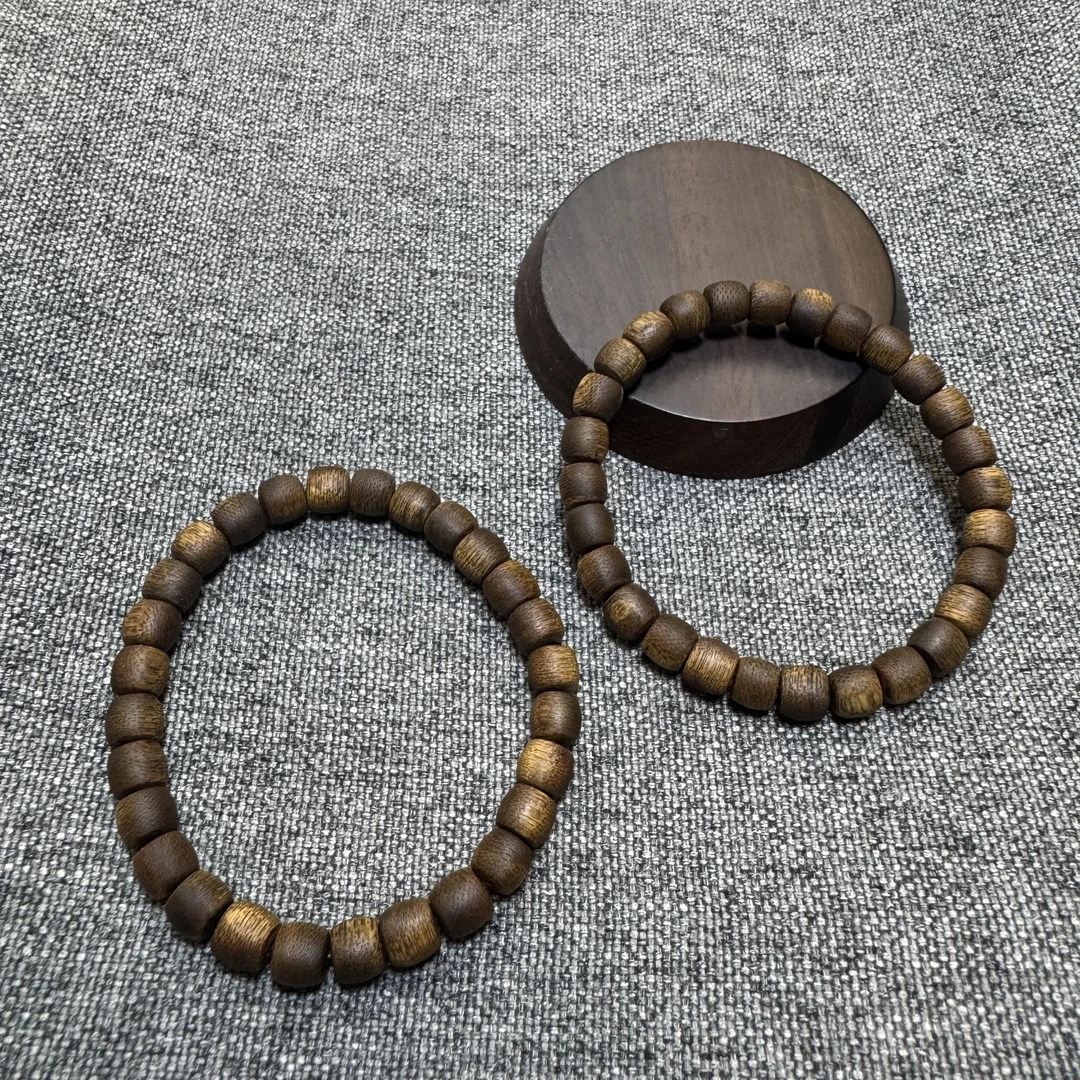 沉香惠安醇化土沉老料沉水（奇楠）卡7绿棋楠沉香手串 多样性发其一