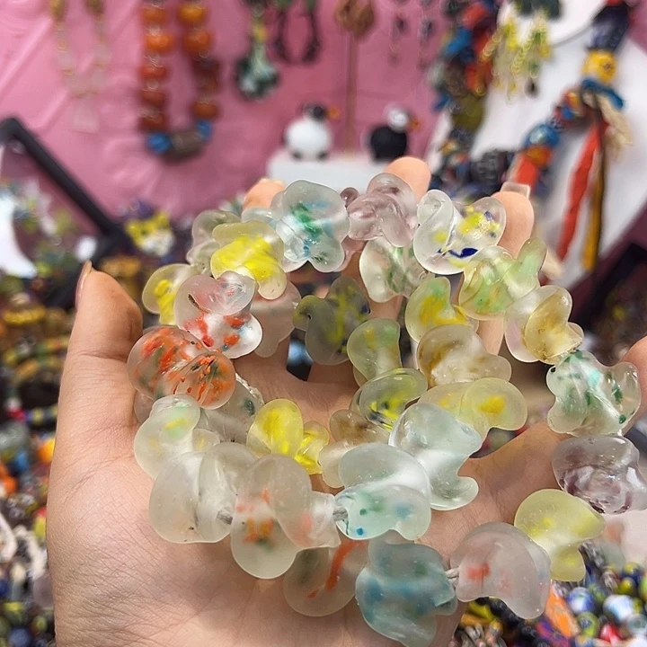 玻璃颈饰尼泊尔琉璃
