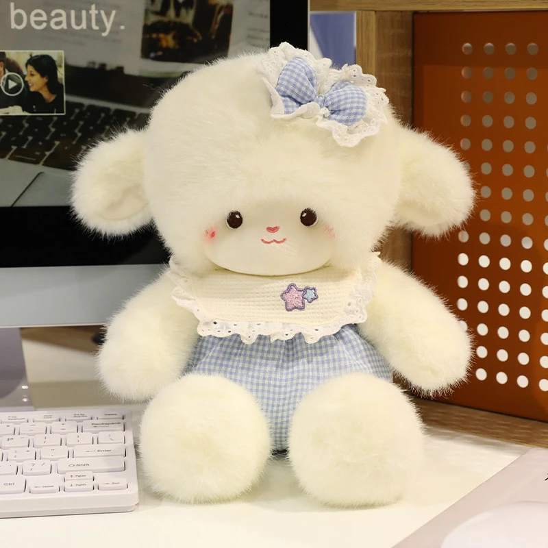 正版甜心小羊系列毛绒玩偶可爱公仔送女生生日礼物抱枕毛绒玩具