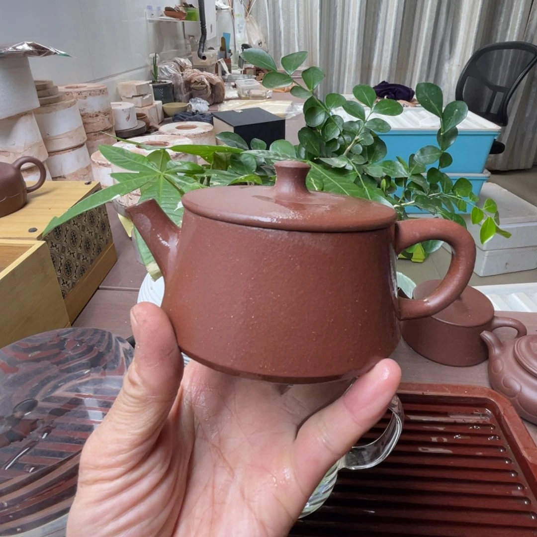 茶壶紫砂云柱底槽清
