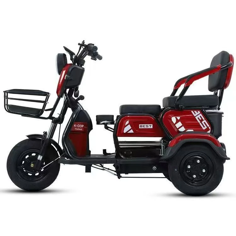 电动三轮车老人女士代步买菜接娃亲子出行实用帮手2