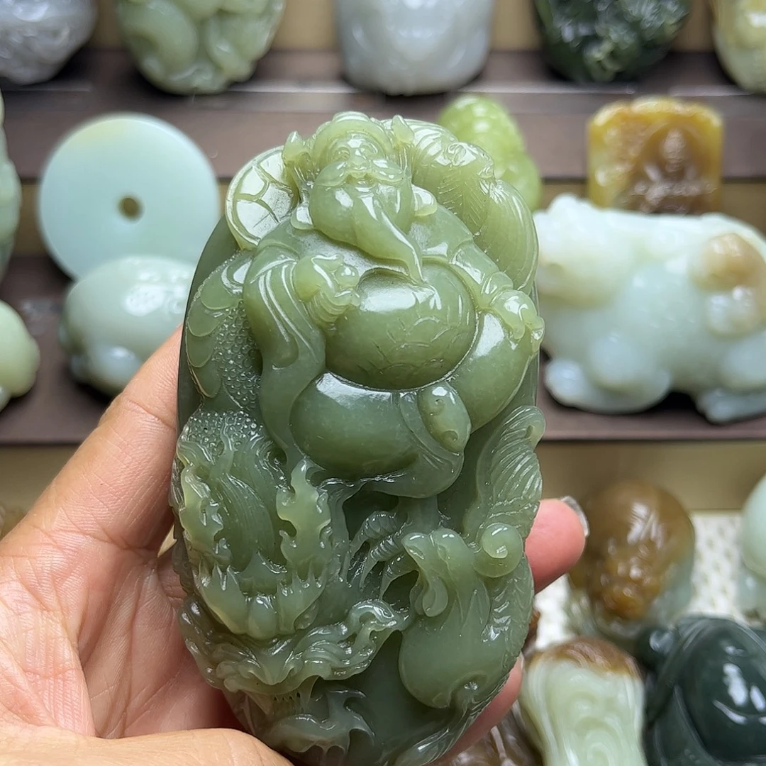 和田玉未镶嵌挂件