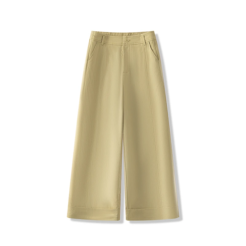 显瘦窄版直筒裤纯色高腰西装直筒裤九分休闲裤夏季70120