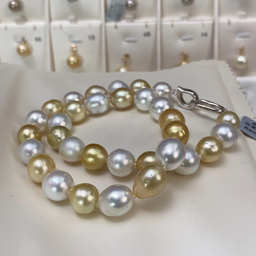 项链未镶嵌海水珍珠10-12