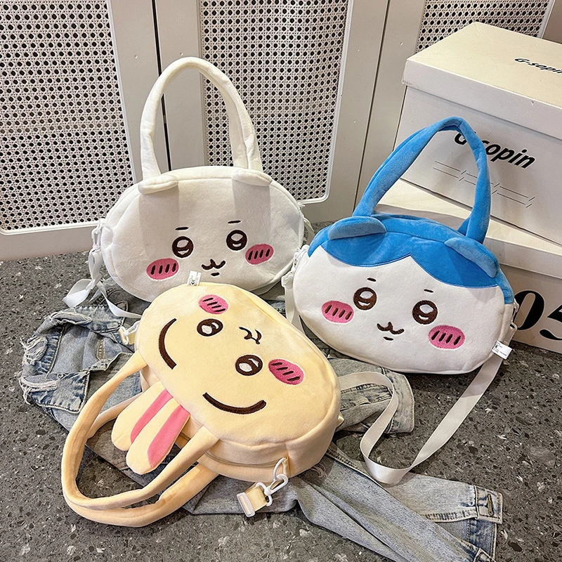 韩版小包包单肩毛绒休闲可爱吉伊卡哇夏季背包学生小八女生斜挎包