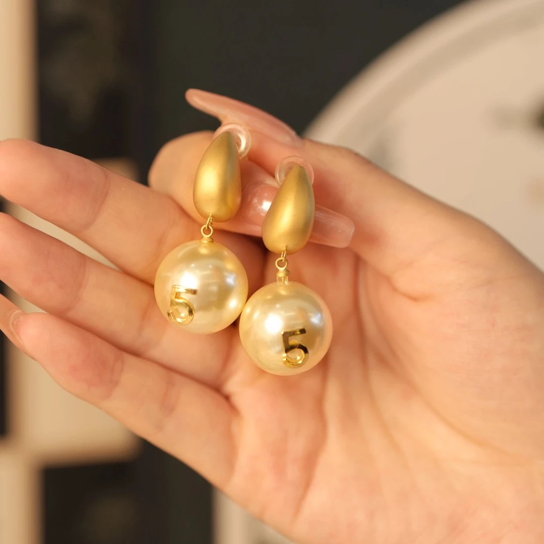 铜合金耳饰 铜合金耳饰法式复古百搭