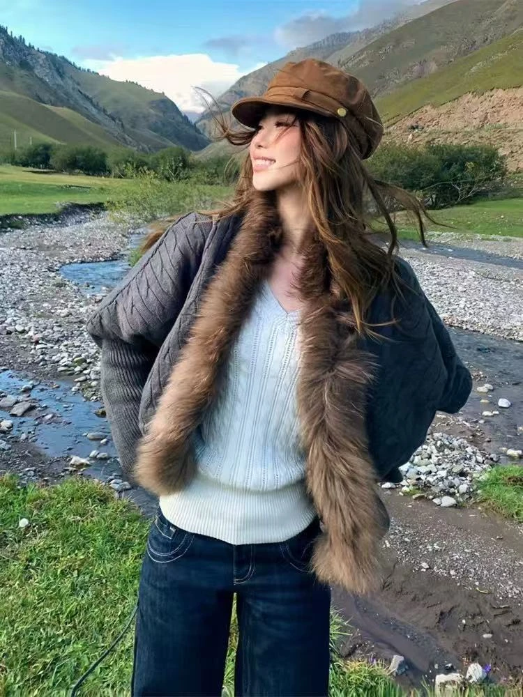 【千禧女神】古早风设计师新款外套秋冬新5