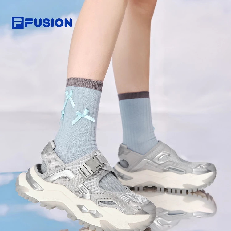 硬糖凉鞋FUSION斐乐潮牌2025夏季沙滩鞋厚底运动鞋女T12W521703