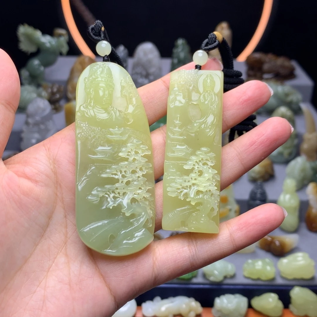 和田玉未镶嵌挂件牛*皇