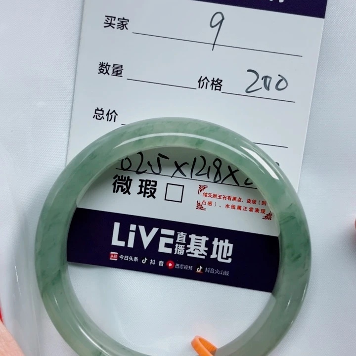 晨***晨未镶嵌手镯石英质玉