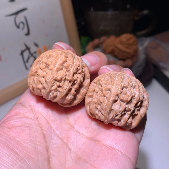 把件文玩核桃白狮子37
