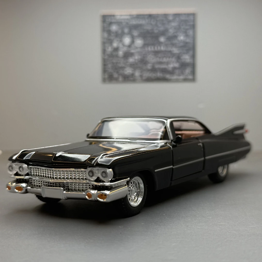 【凯迪拉克大火箭】仿真合金汽车模型经典猫王同款车模跑车玩具摆件