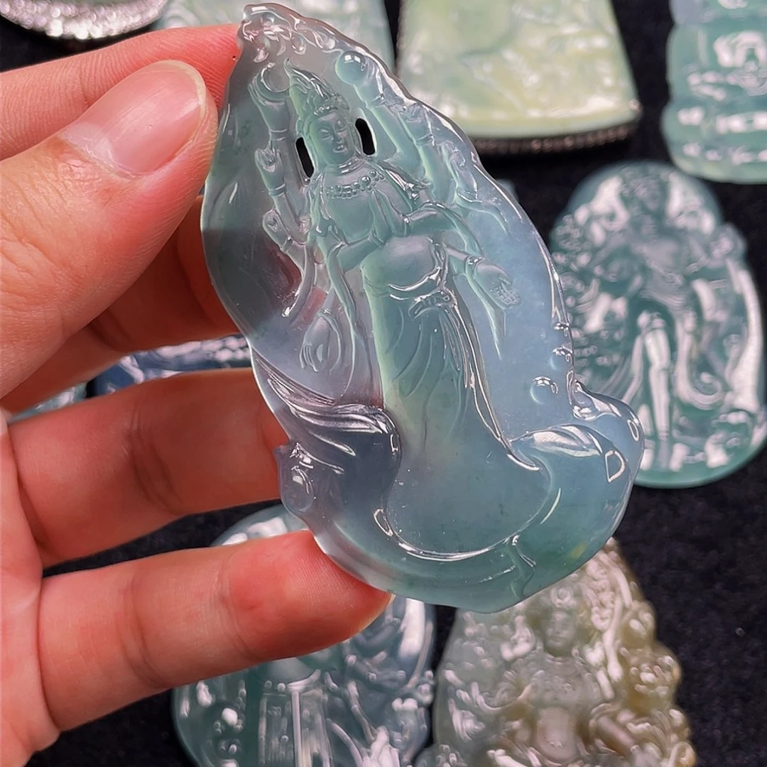 颈饰未镶嵌翡翠6，