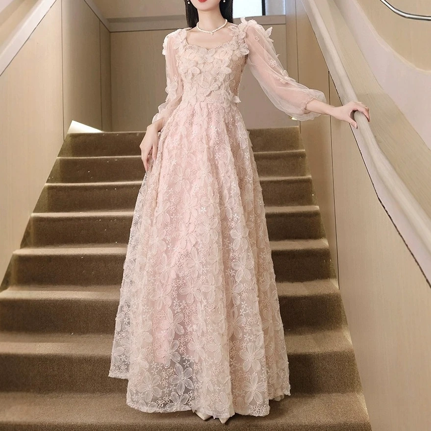 宴会晚礼服裙女2025新款高级感轻奢小众高端法式名媛高贵仙气优雅