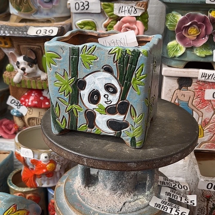 粗陶材质多肉花盆