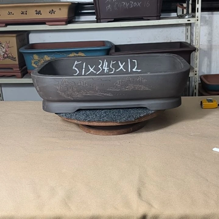 花盆紫砂全黑大号水