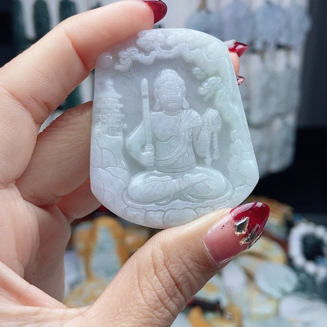 翡翠颈饰14K金镶嵌翡翠