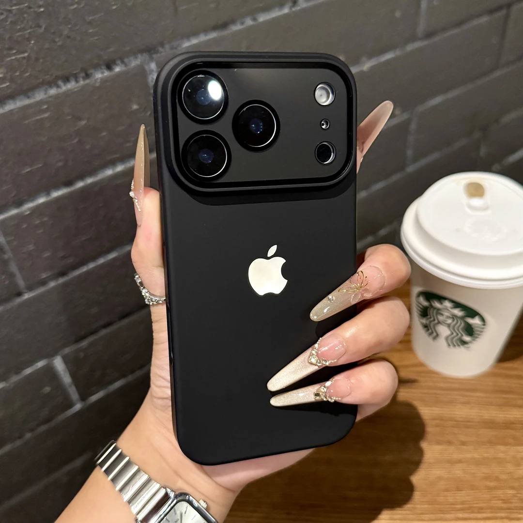 适用苹果17promax手机壳新款iPhone17Air简约男AG纳米轻砂肤感壳