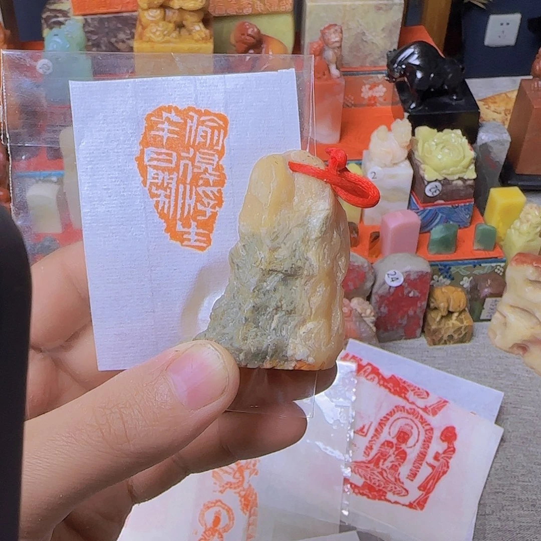 青田石印石引首章