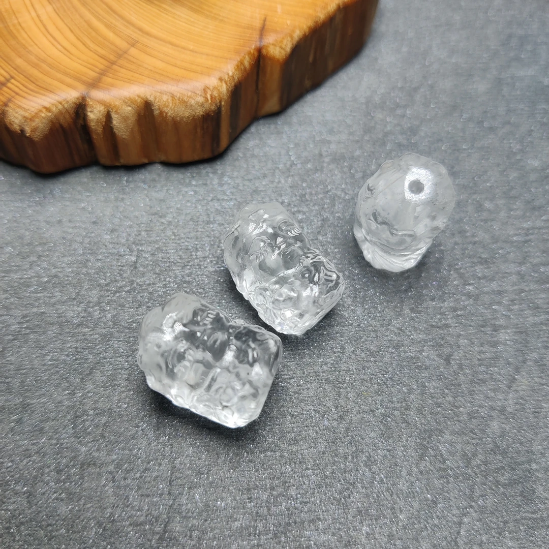 精工雕刻白水晶绿度母配件多样性发1个17*11.5性价比高百搭