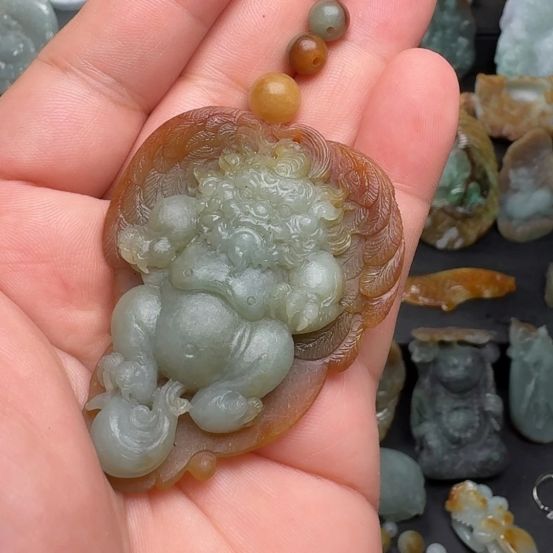 翡翠未镶嵌吊坠(不含链)
