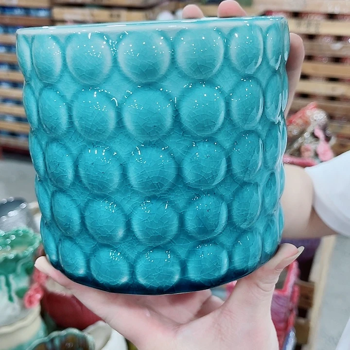 有孔，凑10元包邮陶瓷花盆发货！