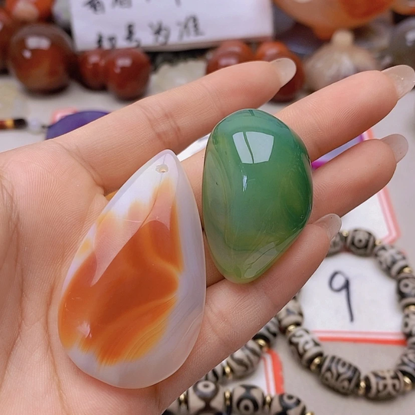 【闪购商品】未镶嵌玛瑙/玉髓珠宝半成品青**站