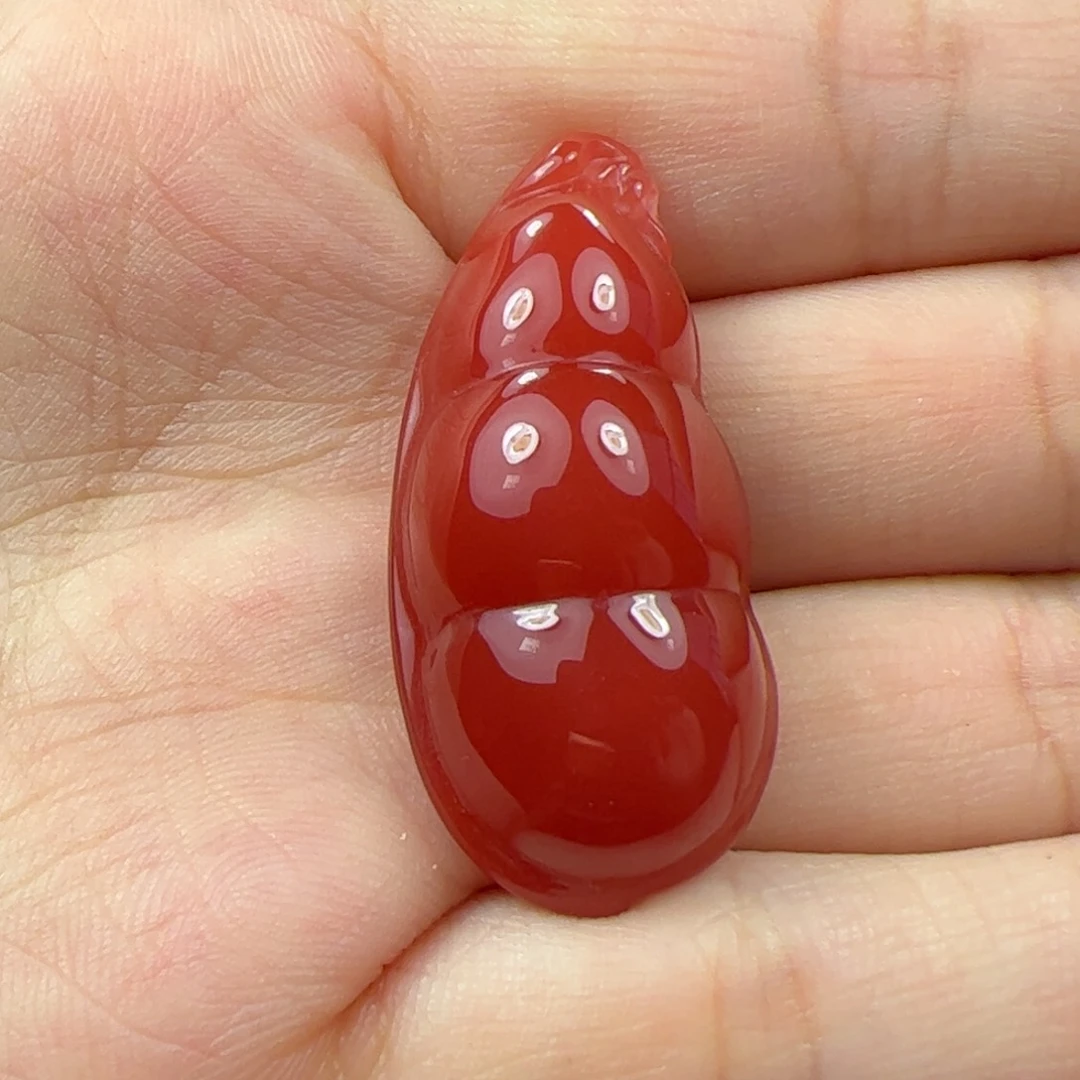 未镶嵌福豆南红玛瑙