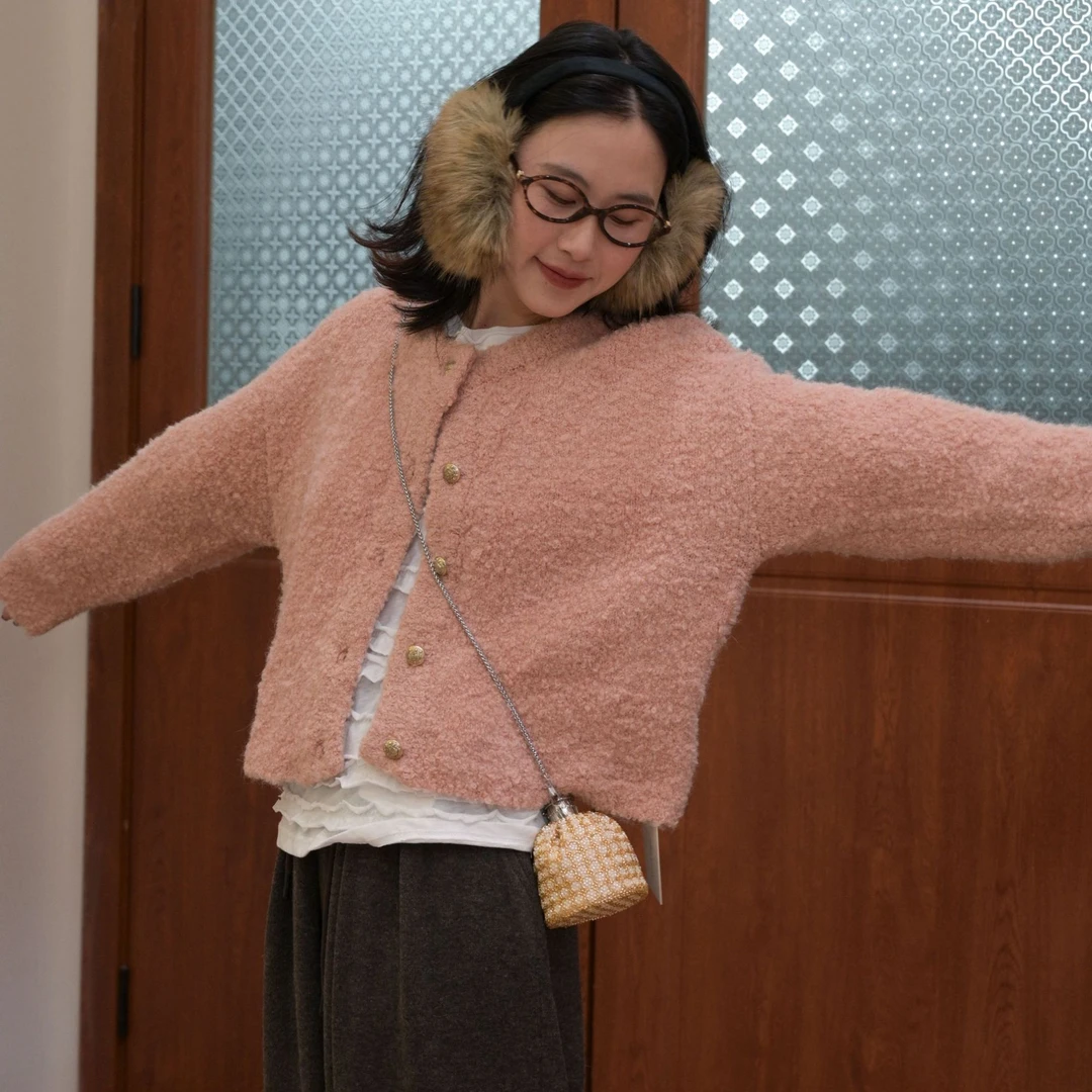 乐子家741-770冬季上衣小众百搭极简风格毛衣